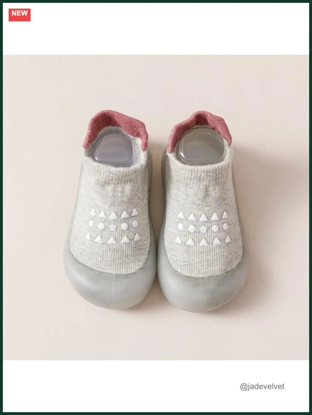 2 Pair Baby Non Slip Soft Rubber Sock Shoes Toddler First Walking Slippers
